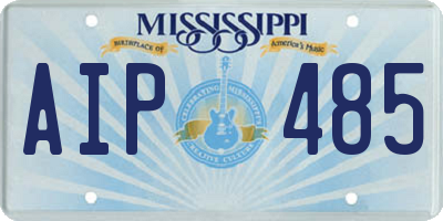 MS license plate AIP485