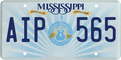 MS license plate AIP565