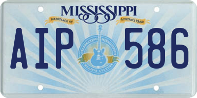 MS license plate AIP586