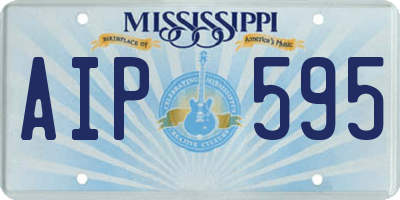 MS license plate AIP595
