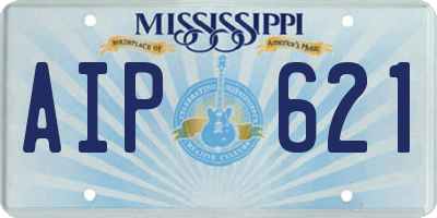 MS license plate AIP621