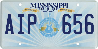 MS license plate AIP656