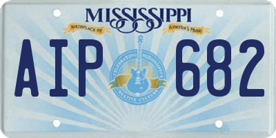 MS license plate AIP682