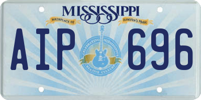 MS license plate AIP696