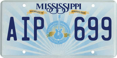 MS license plate AIP699