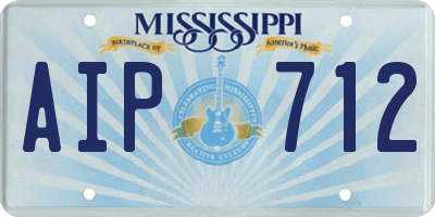 MS license plate AIP712