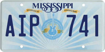 MS license plate AIP741