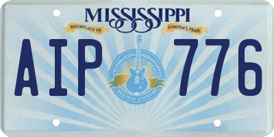 MS license plate AIP776