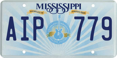 MS license plate AIP779