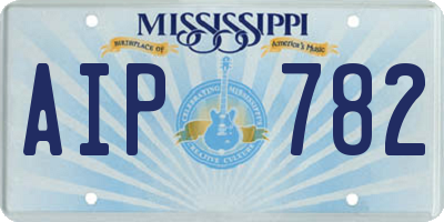 MS license plate AIP782