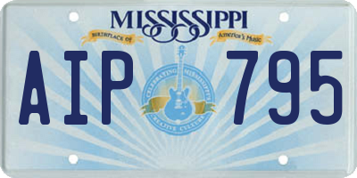 MS license plate AIP795