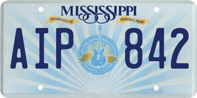 MS license plate AIP842