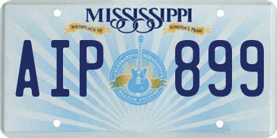 MS license plate AIP899