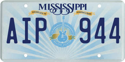 MS license plate AIP944