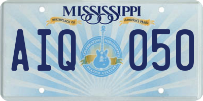 MS license plate AIQ050