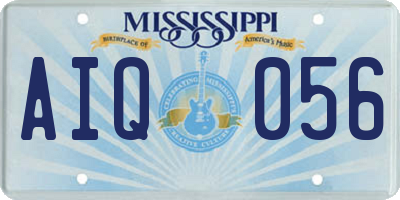 MS license plate AIQ056