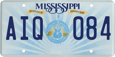 MS license plate AIQ084