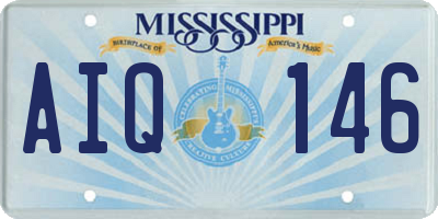 MS license plate AIQ146
