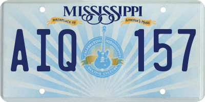 MS license plate AIQ157