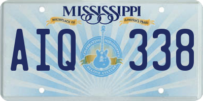 MS license plate AIQ338