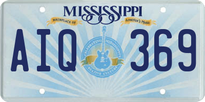 MS license plate AIQ369
