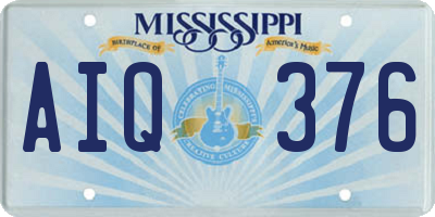 MS license plate AIQ376