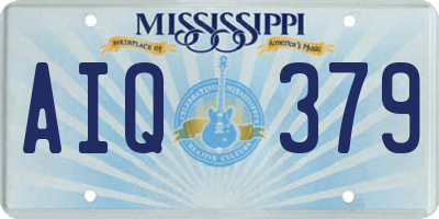 MS license plate AIQ379