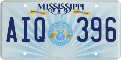 MS license plate AIQ396