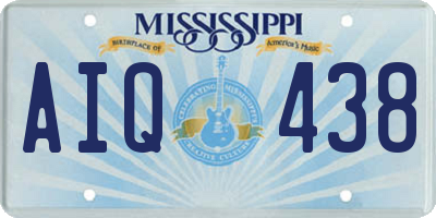 MS license plate AIQ438