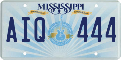 MS license plate AIQ444