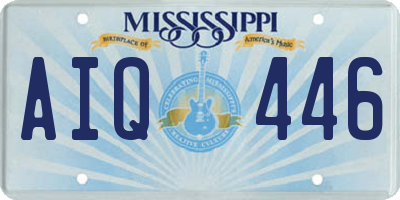 MS license plate AIQ446