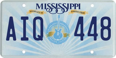 MS license plate AIQ448