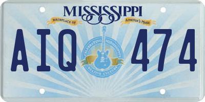MS license plate AIQ474