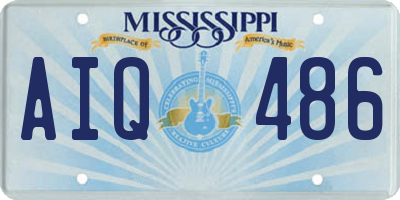 MS license plate AIQ486