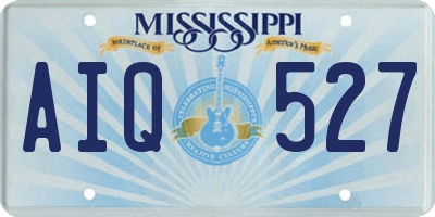 MS license plate AIQ527