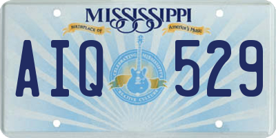 MS license plate AIQ529