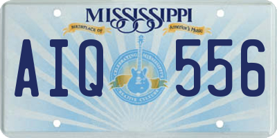 MS license plate AIQ556
