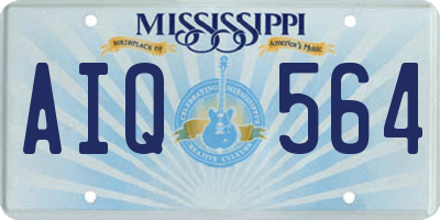 MS license plate AIQ564