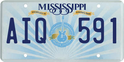 MS license plate AIQ591