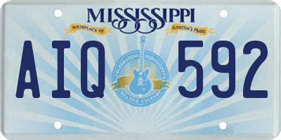 MS license plate AIQ592