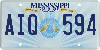 MS license plate AIQ594