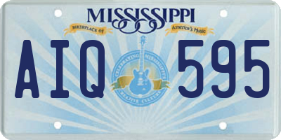 MS license plate AIQ595