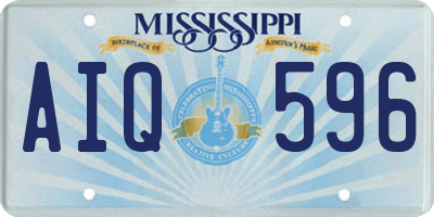 MS license plate AIQ596