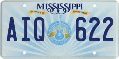 MS license plate AIQ622
