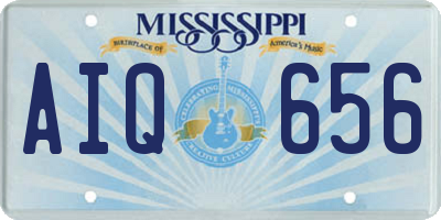 MS license plate AIQ656