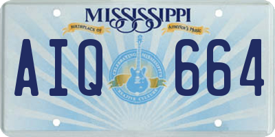 MS license plate AIQ664