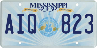 MS license plate AIQ823