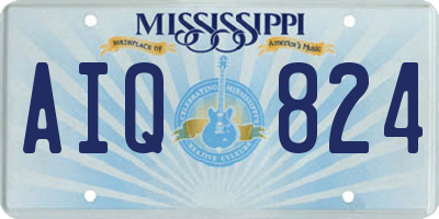 MS license plate AIQ824