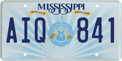 MS license plate AIQ841
