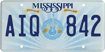 MS license plate AIQ842